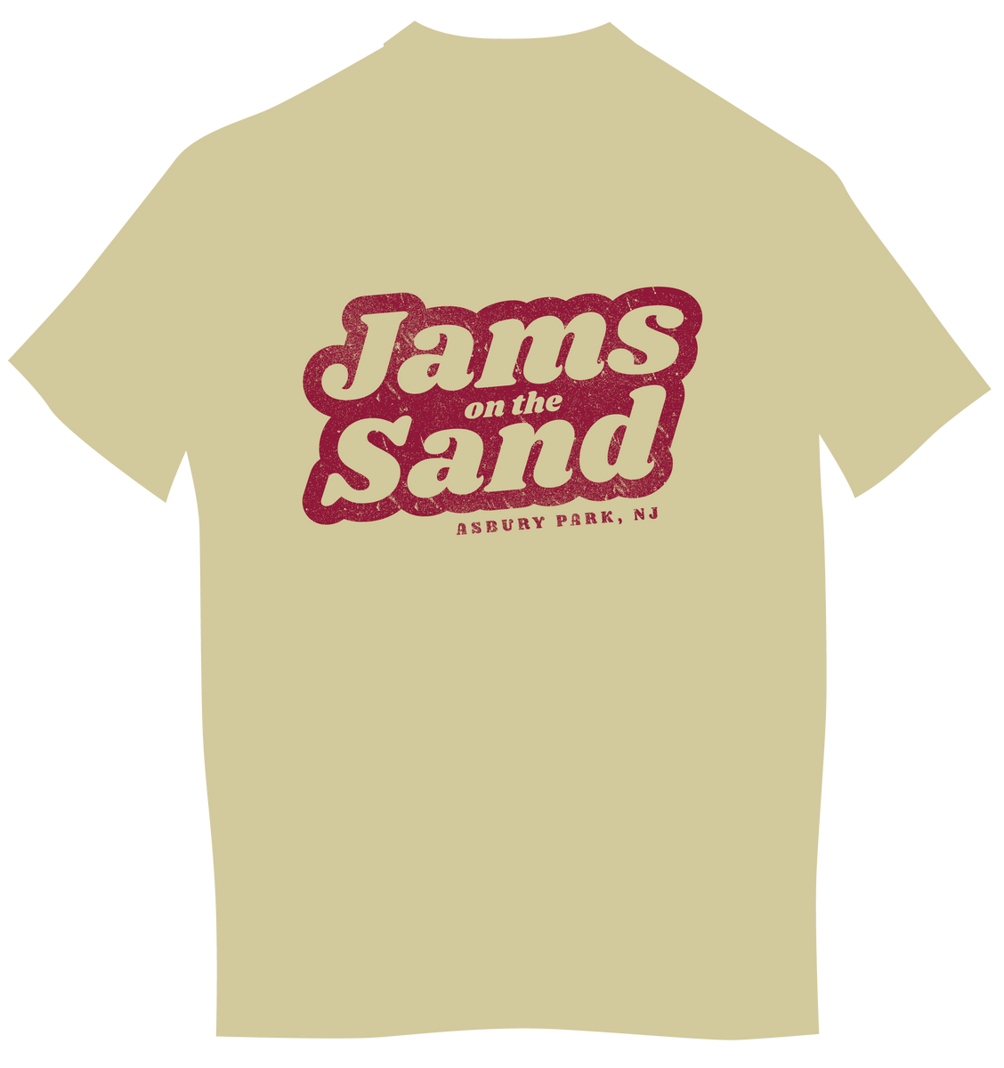 Jams on The Sand Men's Tan T Wonder Bar Asbury Park