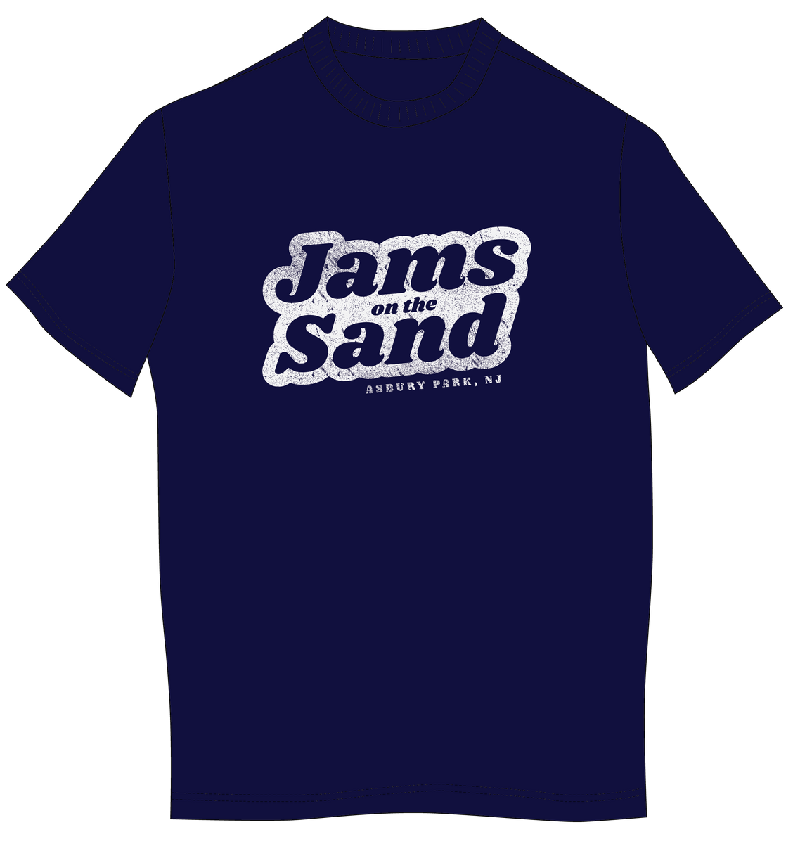 Jams on The Sand Men's Navy T Wonder Bar Asbury Park
