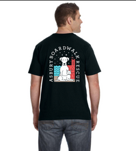 Load image into Gallery viewer, Asbury Boardwalk Rescue Men&#39;s Black Tee Shirt
