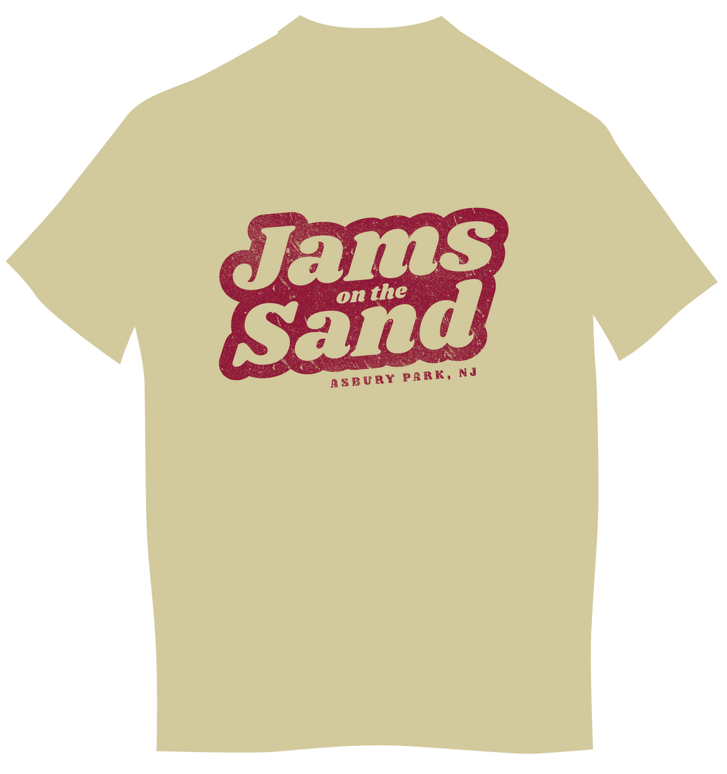 Jams on The Sand Men's Tan T
